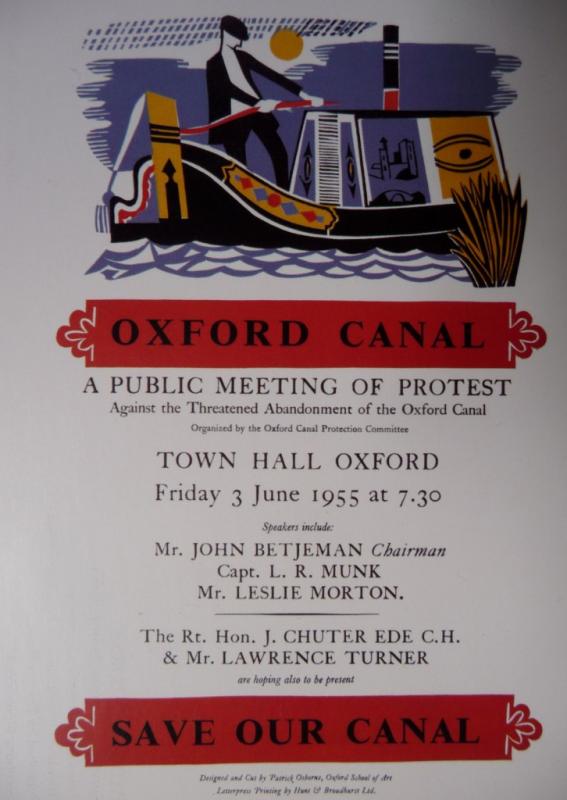 Save our canal meeting poster
