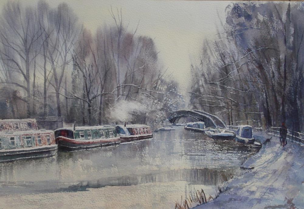 Valerie Petts - Canal in Snow